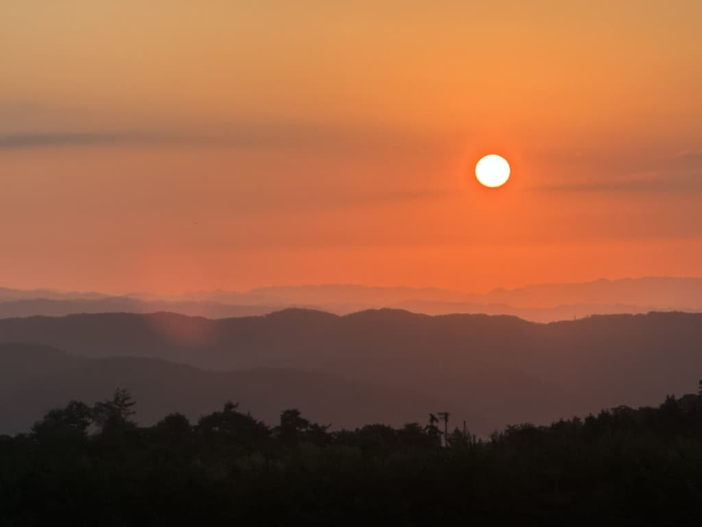 宇根山周辺の夕景